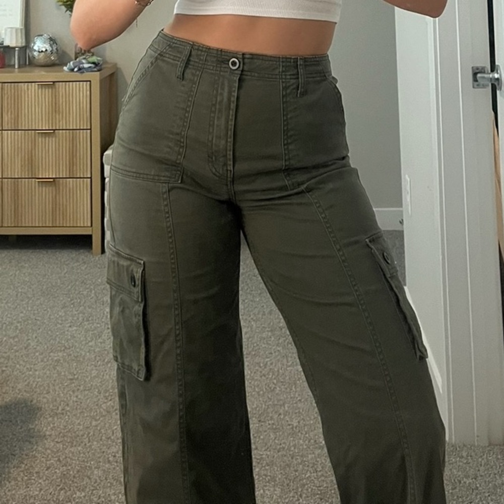Olive Green Cargo Pants